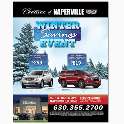 Cadillac of Naperville ad