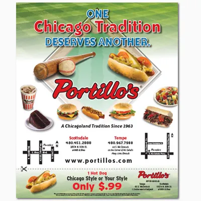 Portillo’s print ad